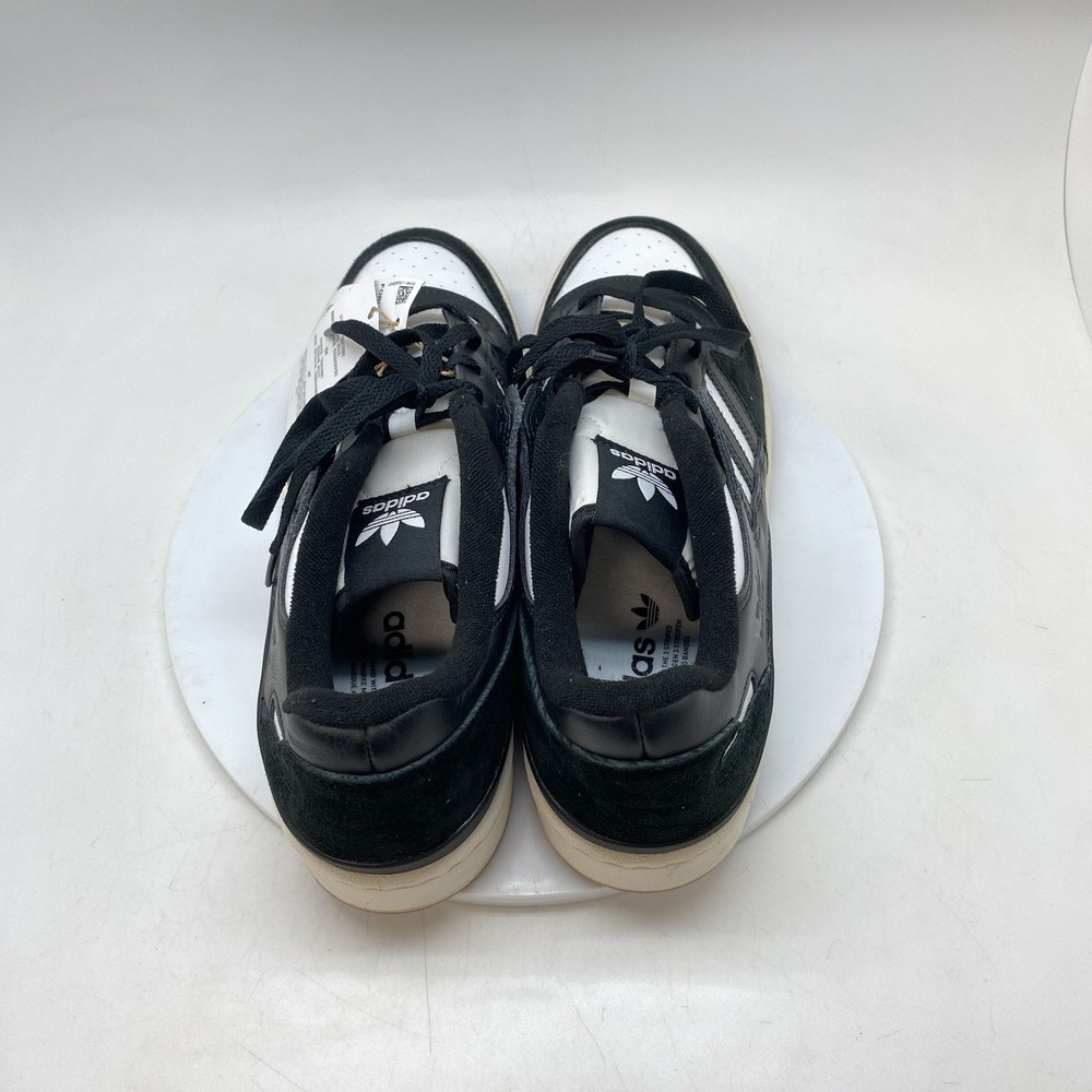 Adidas Sneakers Forum Low Mens 10.5 ID6857 Black White Causal Skate Shoes New - Picture 5 of 10